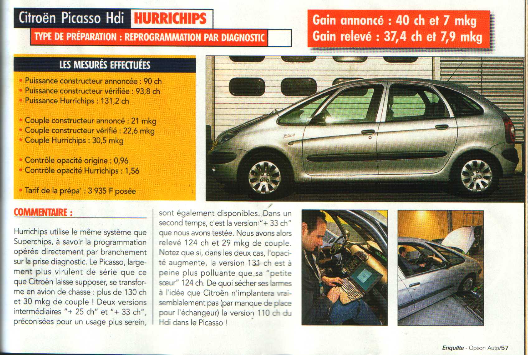 Xsara Picasso 2000 HDI 90 CV Reprogrammation boitier Bosch